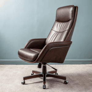 Silla Ejecutiva Ergonómica de Cuero
